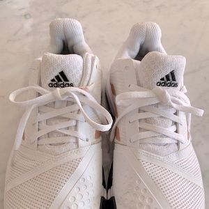 Adidas White CourtJam Bounce Tennis Shoes 6.5